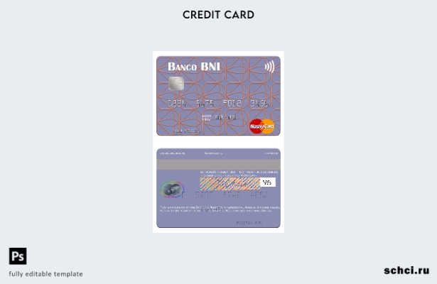 цифровая загрузка шаблона карты Mastercard Angola Banco de Negócios Internaciona